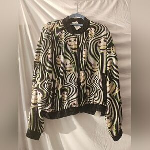 Disney Parks Nightmare B4 Christmas Jack Skellington Holograpic Jacket Size‎ Xl